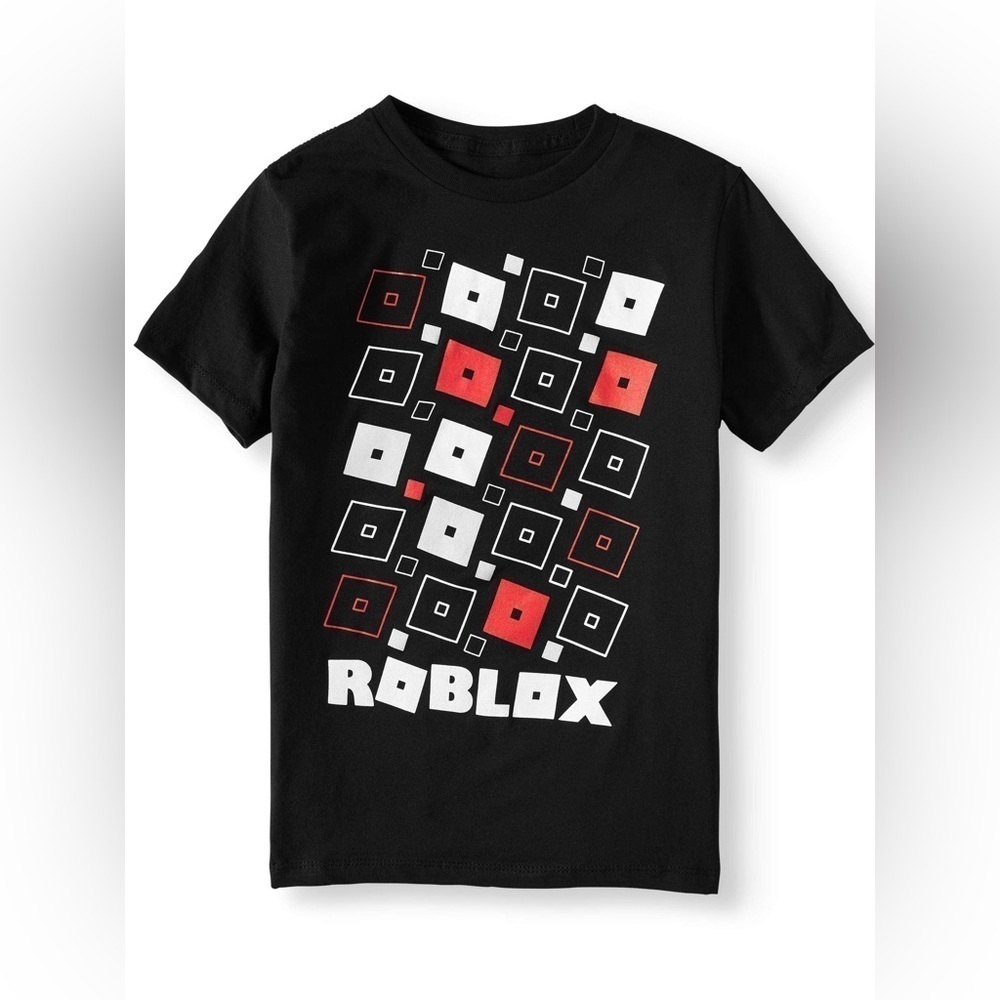 Roblox Black Logo Short Sleeve T-Shirt